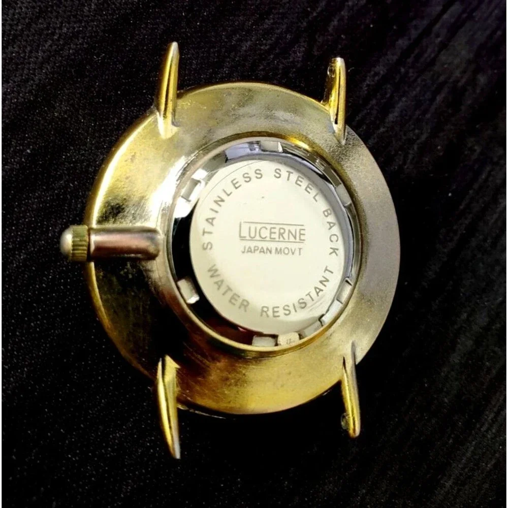 EXTREMELY Rare Vintage Lucerne Swiss Inspired Split Case Watch‎ Bubble Crystal